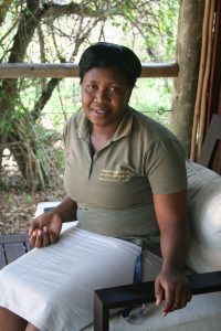 Thandi Sibuyi is proud to have never received a single cleaning complaint at Rhino Post Safari Lodge, and plans to hold this record