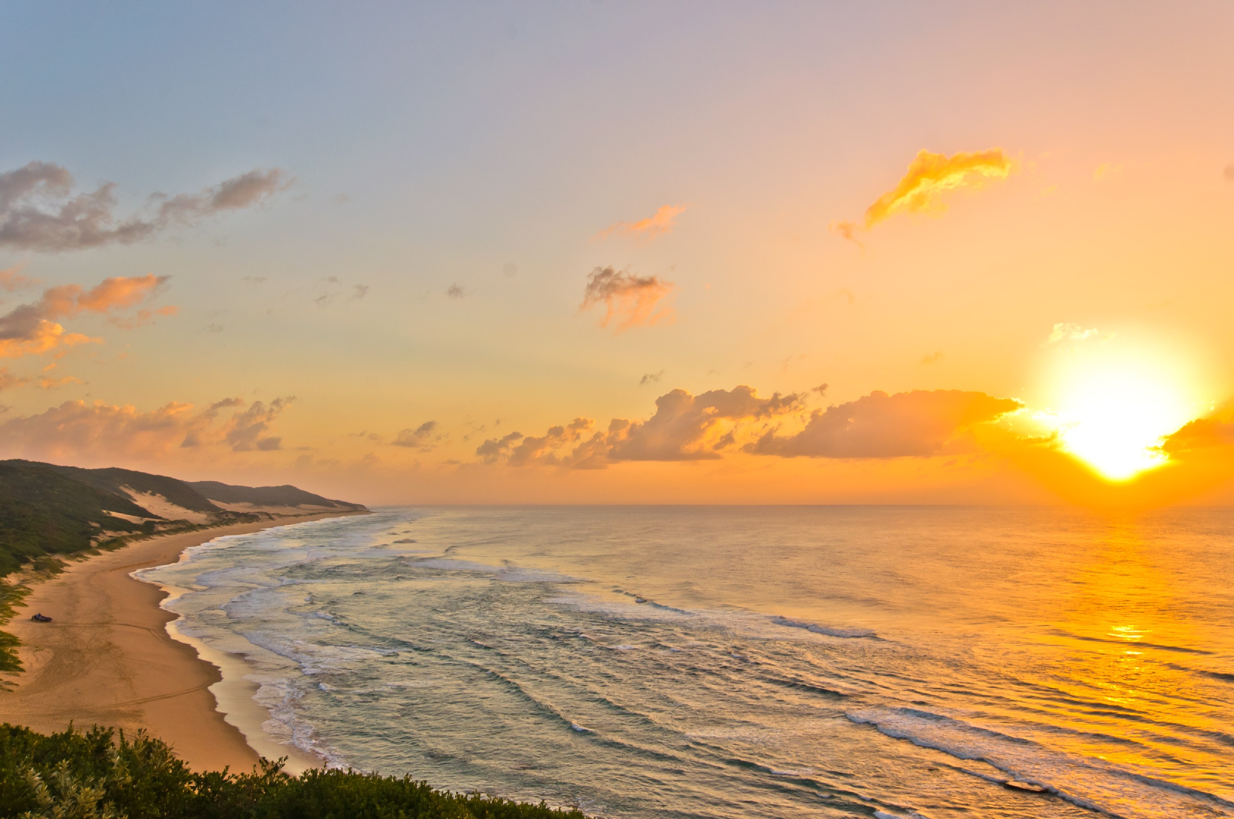 Thonga Beach sunrise - photograph by Carol Moller
