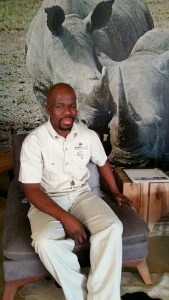 Rhino Ridge Safari Lodge Manager Sphamandla Shabalala loves to empower local staff