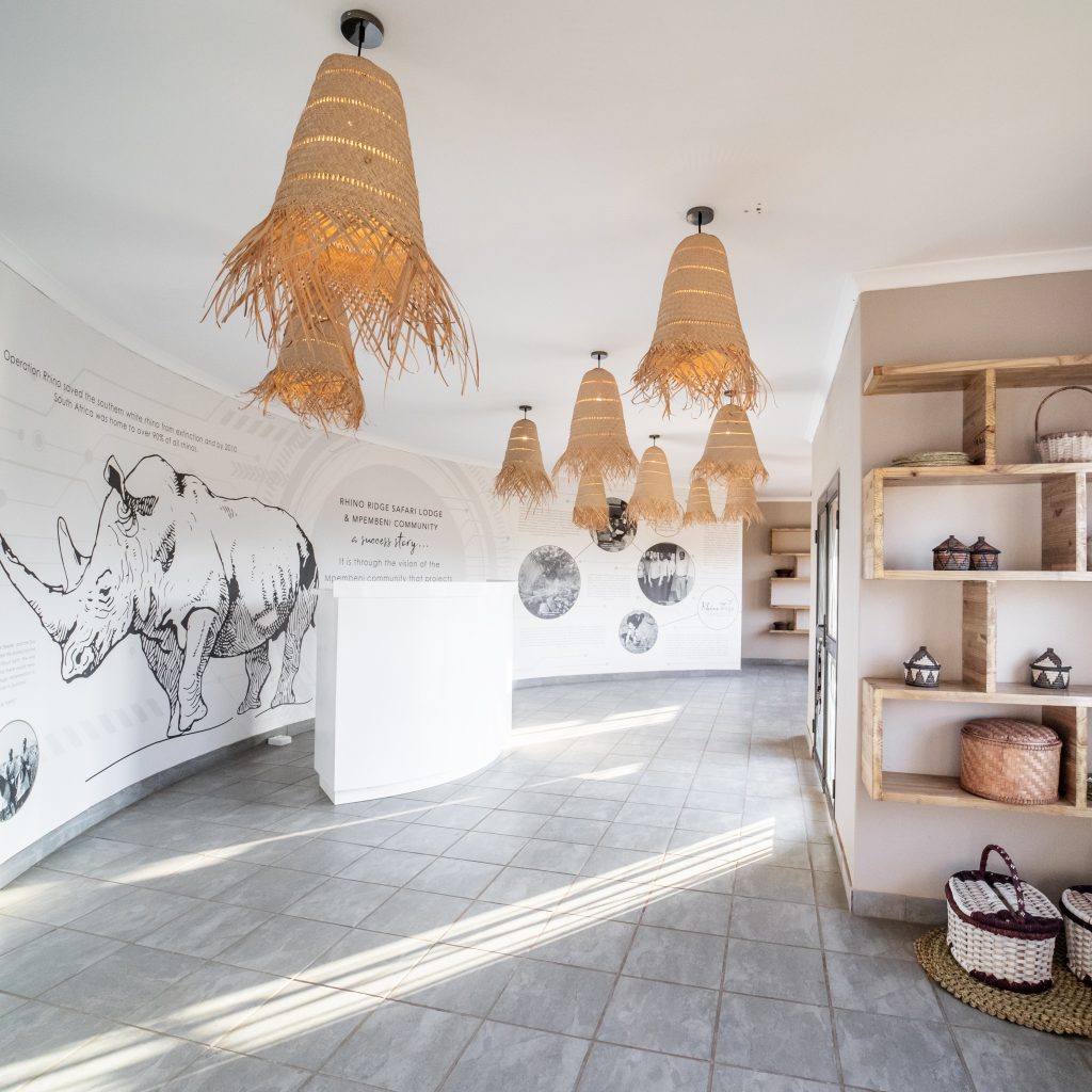 The Mphoswa-Isibindi Community Conservation Centre within the Mpembeni community, neighbouring Rhino Ridge Safari Lodge.