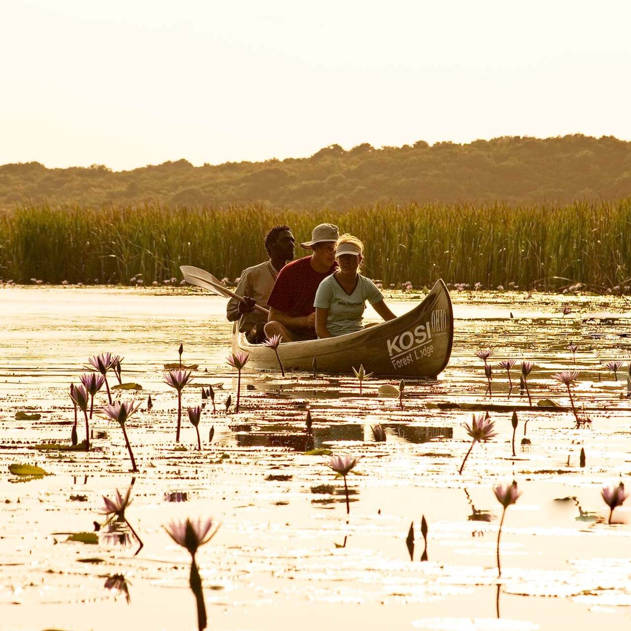 Guest pictured Canoeing whilst on holiday at Kosi Forest Lodge Kzn South Africa